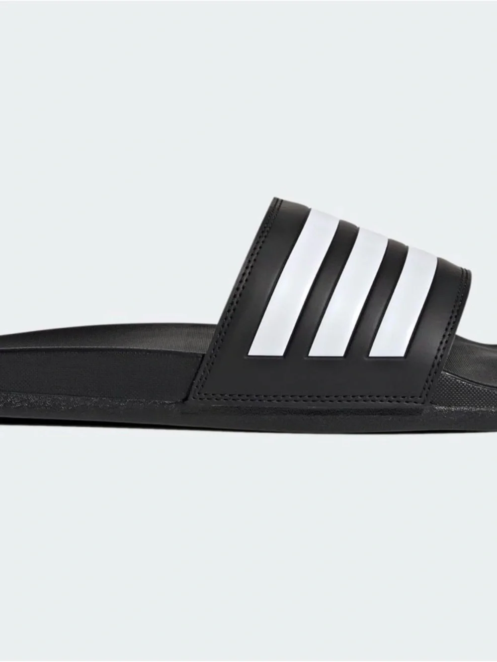adidas Black and White Women's Slide Sandals